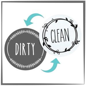 1pc Dishwasher Magnet Clean Dirty Double Sided Magnet For Dishwasher NEW